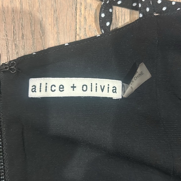 Alice + Olivia Romper black with white dot - Picture 3 of 3